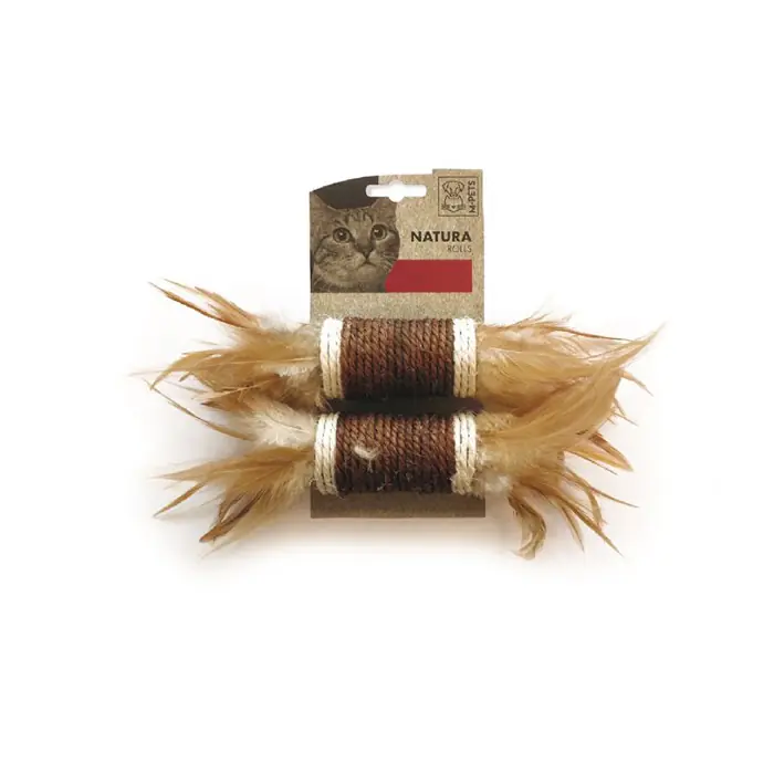 M-PETS NATURA ROLLS TÜYLÜ MİX COLOR KEDİ OYUNCAĞI