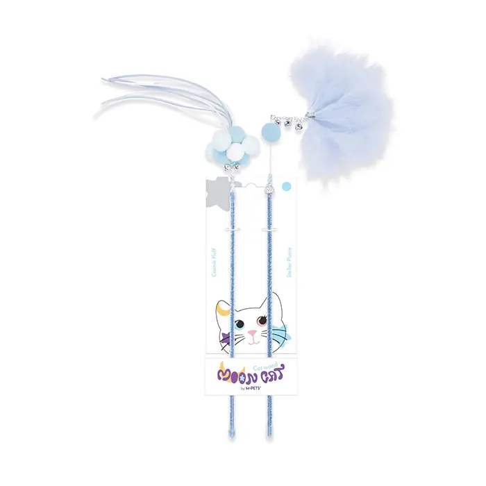 M-PETS MOONCAT KEDİ OLTASI 2Lİ SET MAVİ