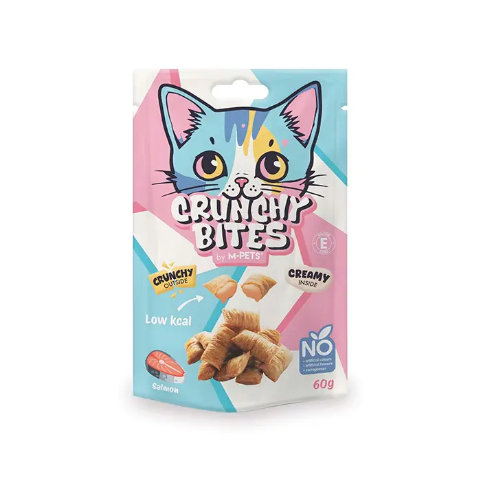 M-PETS CRUNCHY BİTES SOMONLU KEDİ ÖDÜLÜ 60GR