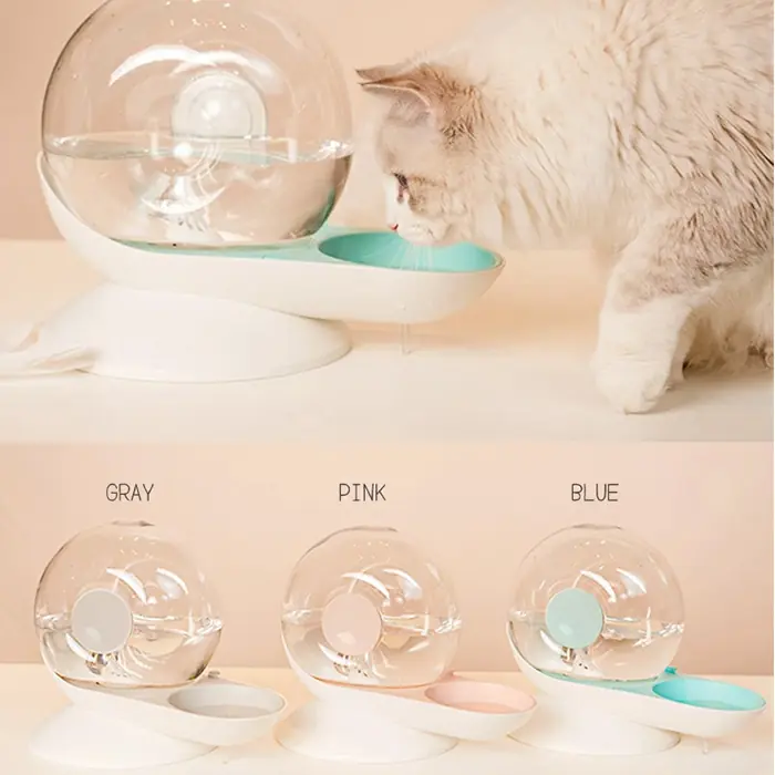 M-PETS SNAIL HAZNELİ SU KABI PEMBE 2800ML