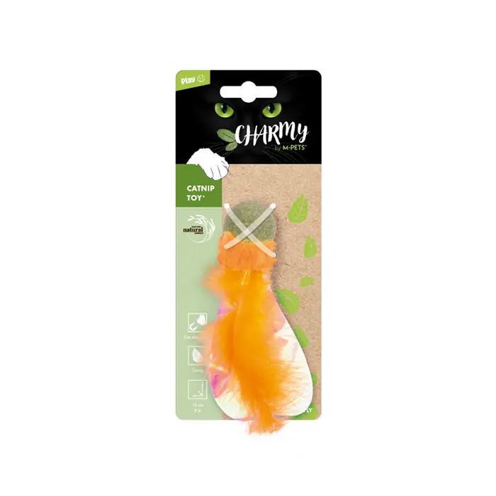 M-PETS CHARMY FİREFLY CATNİPLİ KEDİ OYUNCAĞI TURUNCU