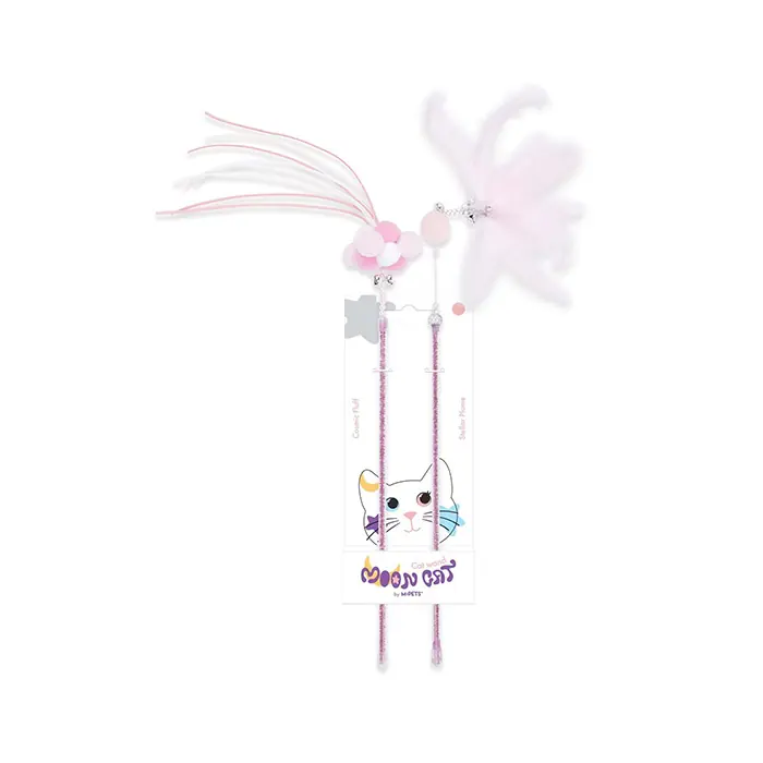 M-PETS MOONCAT KEDİ OLTASI 2Lİ SET PEMBE