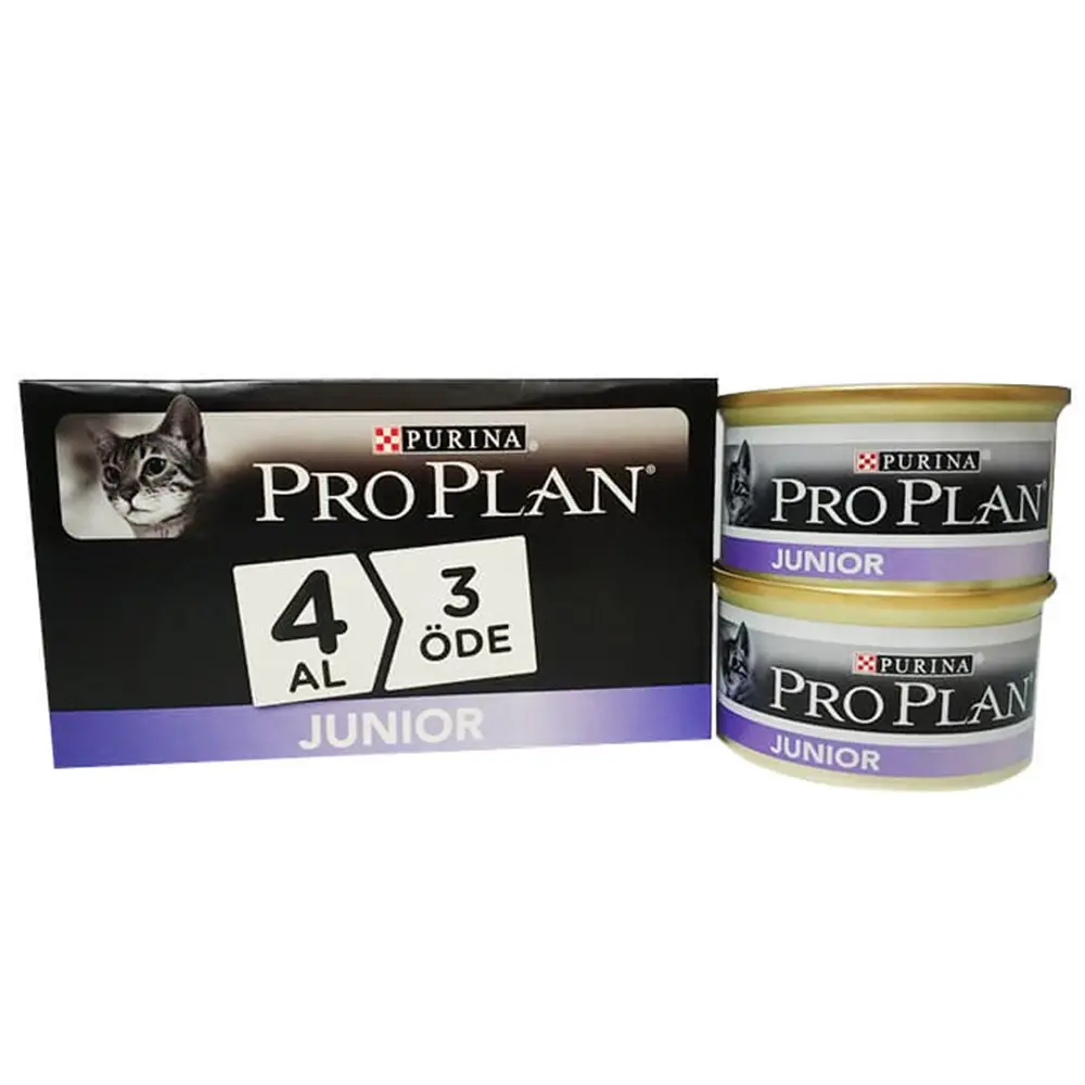 PRO PLAN TAVUKLU YAVRU KEDİ KONSERVESİ 85 GR 4 AL 3 ÖDE