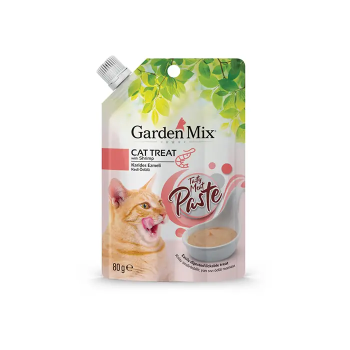 GARDEN MİX PASTE TAVUKLU-KARİDES EZMELİ SIVI KEDİ ÖDÜLÜ 80GR