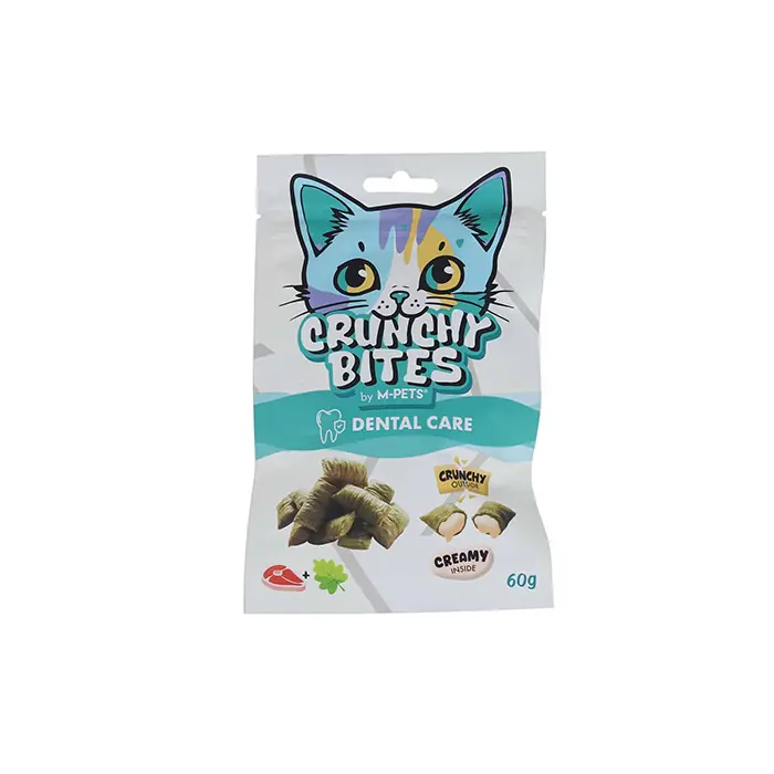 M-PETS CRUNCHY BİTES DENTAL CARE FONKSİYONEL KEDİ ÖDÜL MAMASI 60GR