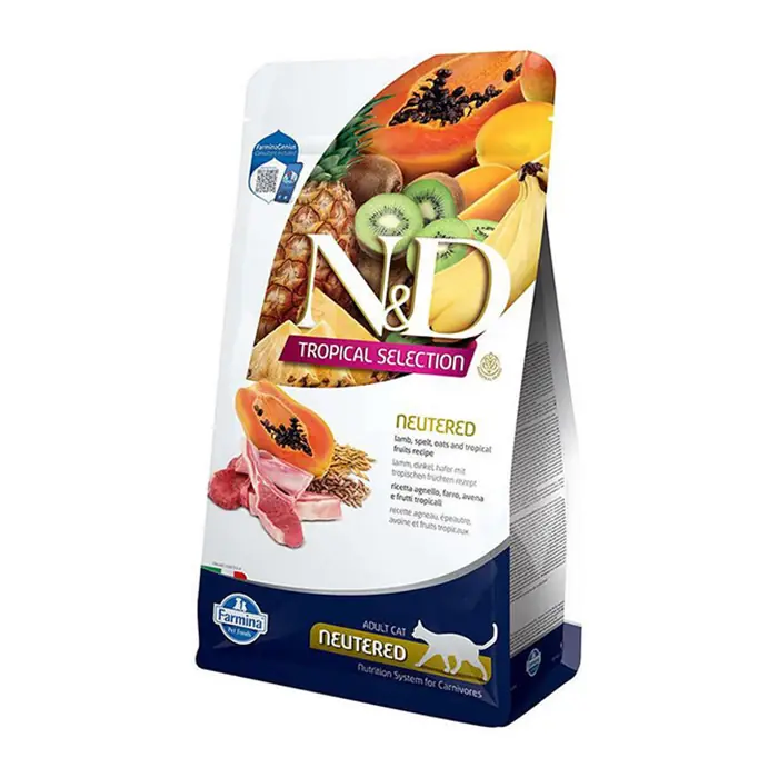 N&D TROPİCAL KUZULU KISIRLAŞTIRILMIŞ KEDİ MAMASI 10 KG