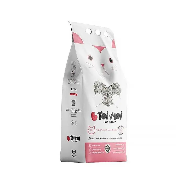 TOİ MOİ AURA GREY BEBEK PUDRASI KOKULU TOPAKLANAN KEDİ KUMU 10 KG