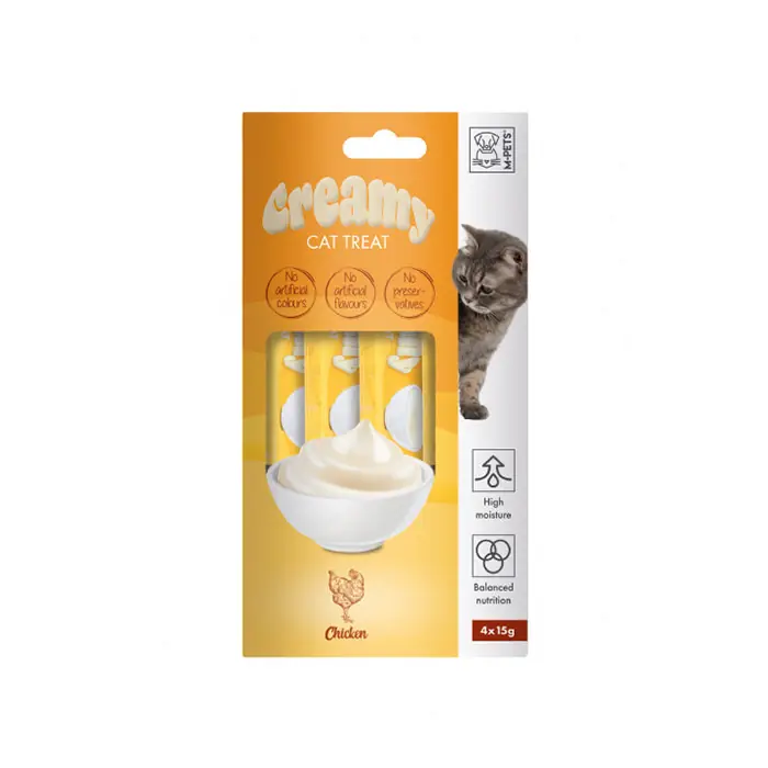 M-PETS TAVUKLU SIVI KEDİ ÖDÜLÜ 4X15GR