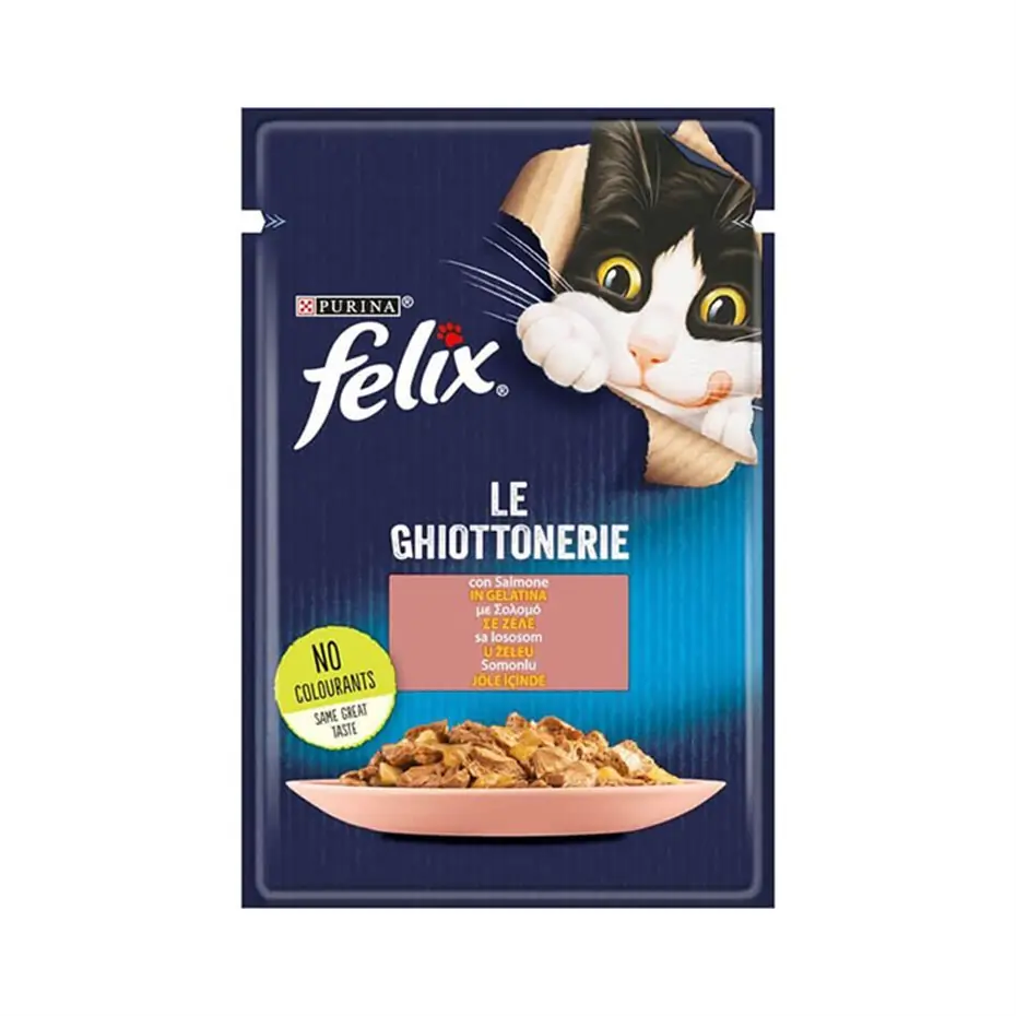 FELİX SOMONLU KEDİ YAŞ MAMA 85GR