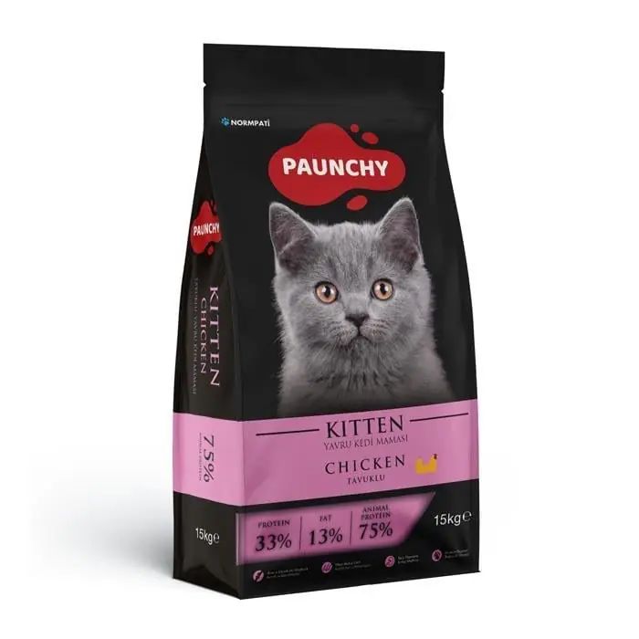 PAUNCHY TAVUKLU YAVRU KEDİ MAMASI 15KG