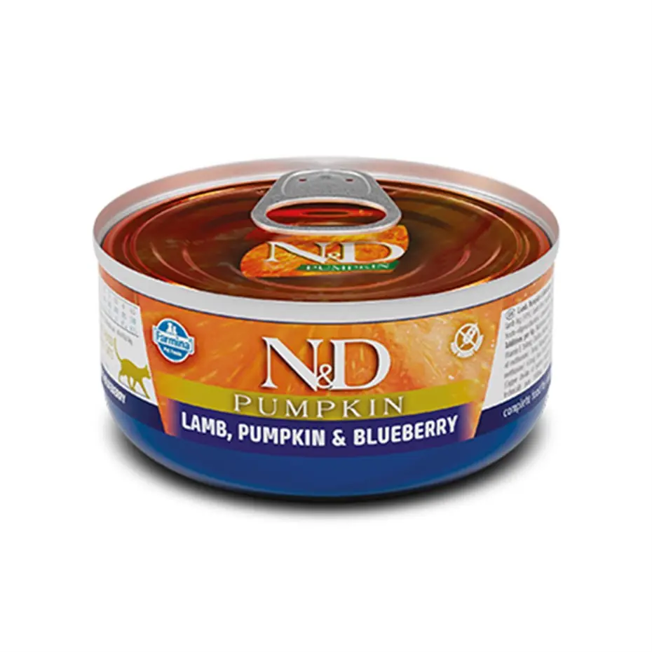 N&D BALKABAK KUZU YABAN MERSİNİ YETİŞKİN KEDİ KONSERVESİ 70G