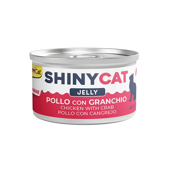 GİMCAT NEW SHİNYCAT JELLY TAVUKLU-YENGEÇLİ KEDİ KONSERVESİ 70GR