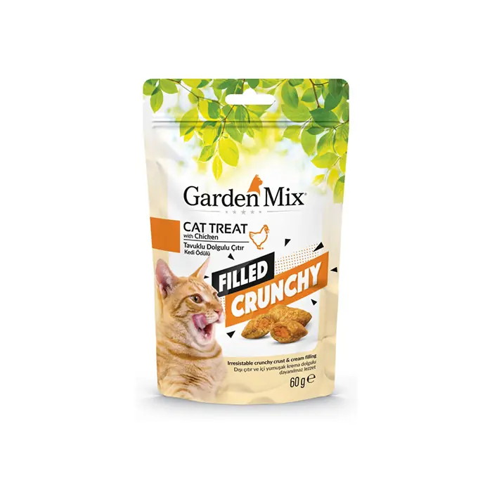 GARDEN MİX TAVUKLU İÇİ DOLGULU KEDİ ÖDÜLÜ 60 GR