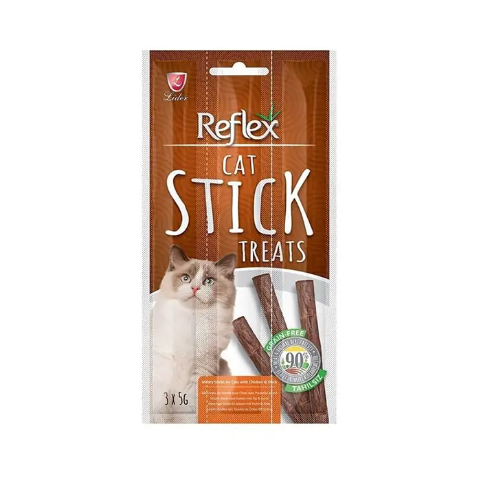 REFLEX STİCKS TAVUK-ÖRDEK KEDİ ÖDÜLÜ 3X5GR
