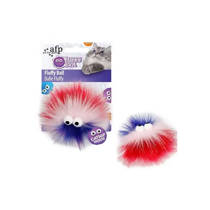 AFP FURRY BALL-FLUFFER CATNİPLİ- PEMBE KEDİ OYUNCAĞI 9,5X9X5X5 CM