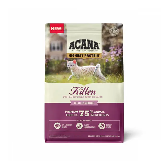ACANA HİNDİ VE SOMON BALIKLI YAVRU KEDİ MAMASI 1,8 KG