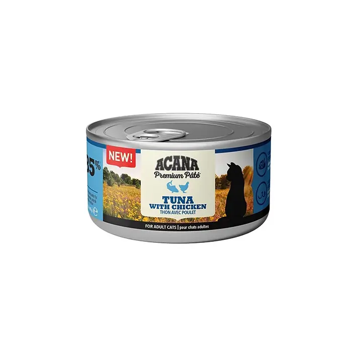 ACANA PREMİUM PATE (EZME) TUNA BALIKLI VE TAVUKLU KEDİ KONSERVESİ 85 GR