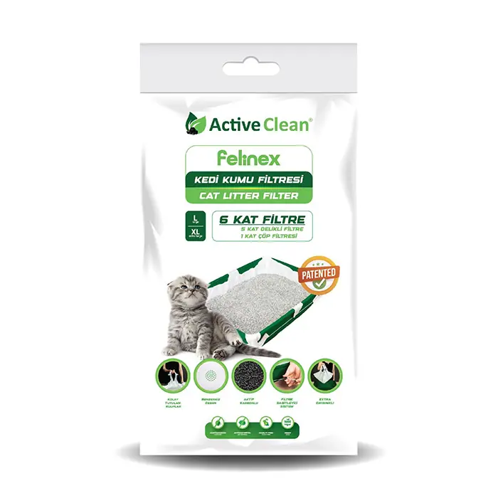 ACTİVE CLEAN FELİNEX KEDİ KUMU FİLTRESİ L/XL