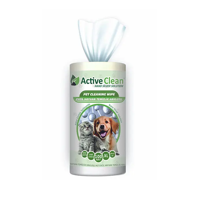 ACTİVE CLEAN NANO GÜMÜŞ EVCİL HAYVAN TEMİZLEME HAVLUSU