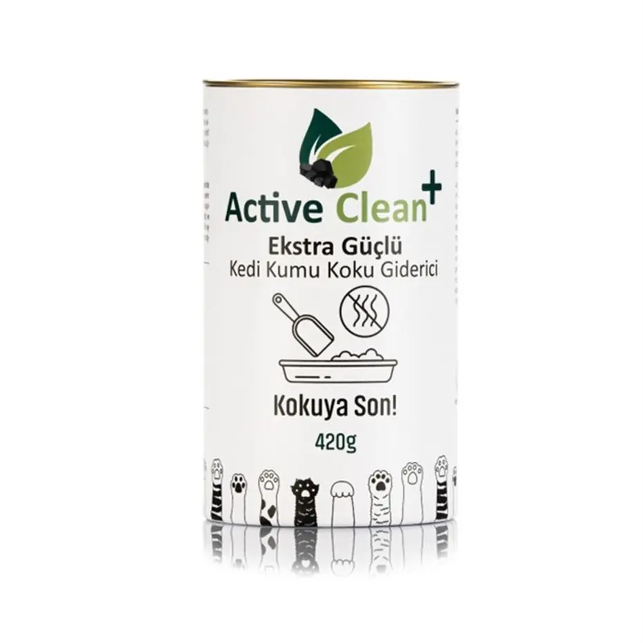 ACTİVE CLEAN PLUS KEDİ KUMU KOKU GİDERİCİ 420GR