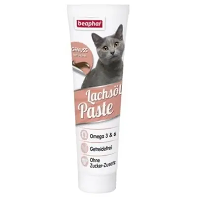 BEAPHAR OMEGA 3&6 SOMONLU KEDİ PASTASI 100GR