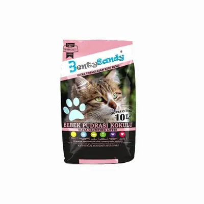 BENTYSANDY BEBEK PUDRALI KEDİ KUMU 10 LT
