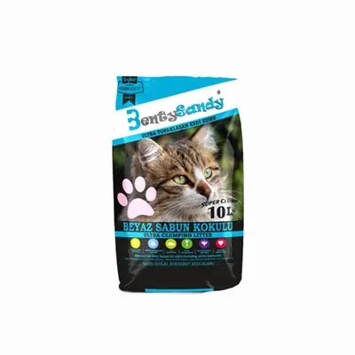 BENTYSANDY BEYAZ SABUN KOKULU KEDİ KUMU 10 LT