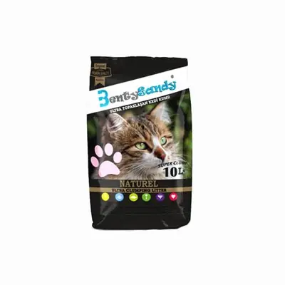 BENTYSANDY DOĞAL KOKUSUZ KEDİ KUMU 10 LT