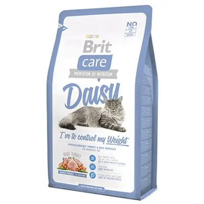 BRİT CARE DAİSY CONTROL MY WEİGHT HİNDİLİ PİRİNÇLİ KEDİ MAMASI 2 KG