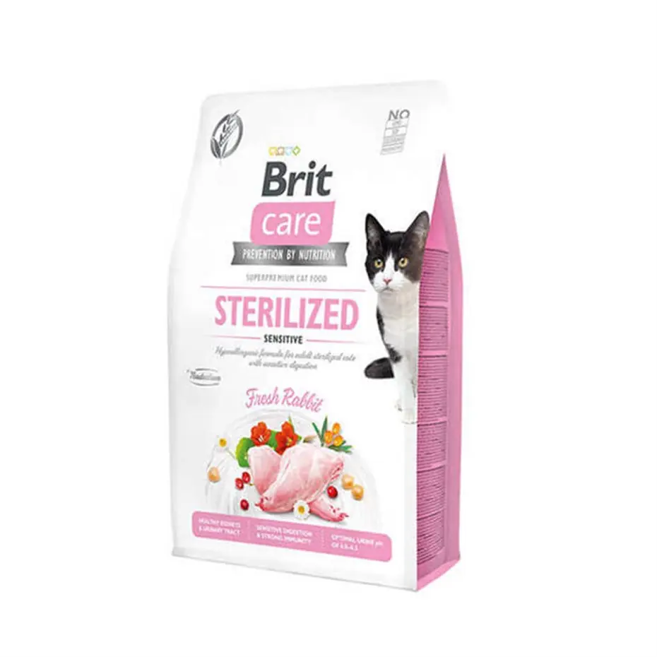 BRİT CARE STERİLİSED TAVŞAN ETLİ TAHILSIZ KISIRLAŞTIRILMIŞ KEDİ MAMASI 2 KG
