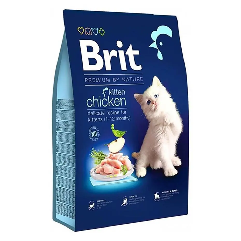 BRİT PREMİUM KİTTEN TAVUKLU YAVRU KEDİ MAMASI 8 KG