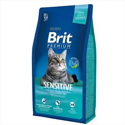 BRİT PREMİUM KUZU ETLİ&PİRİNÇLİ YETİŞKİN KEDİ MAMASI 8 KG