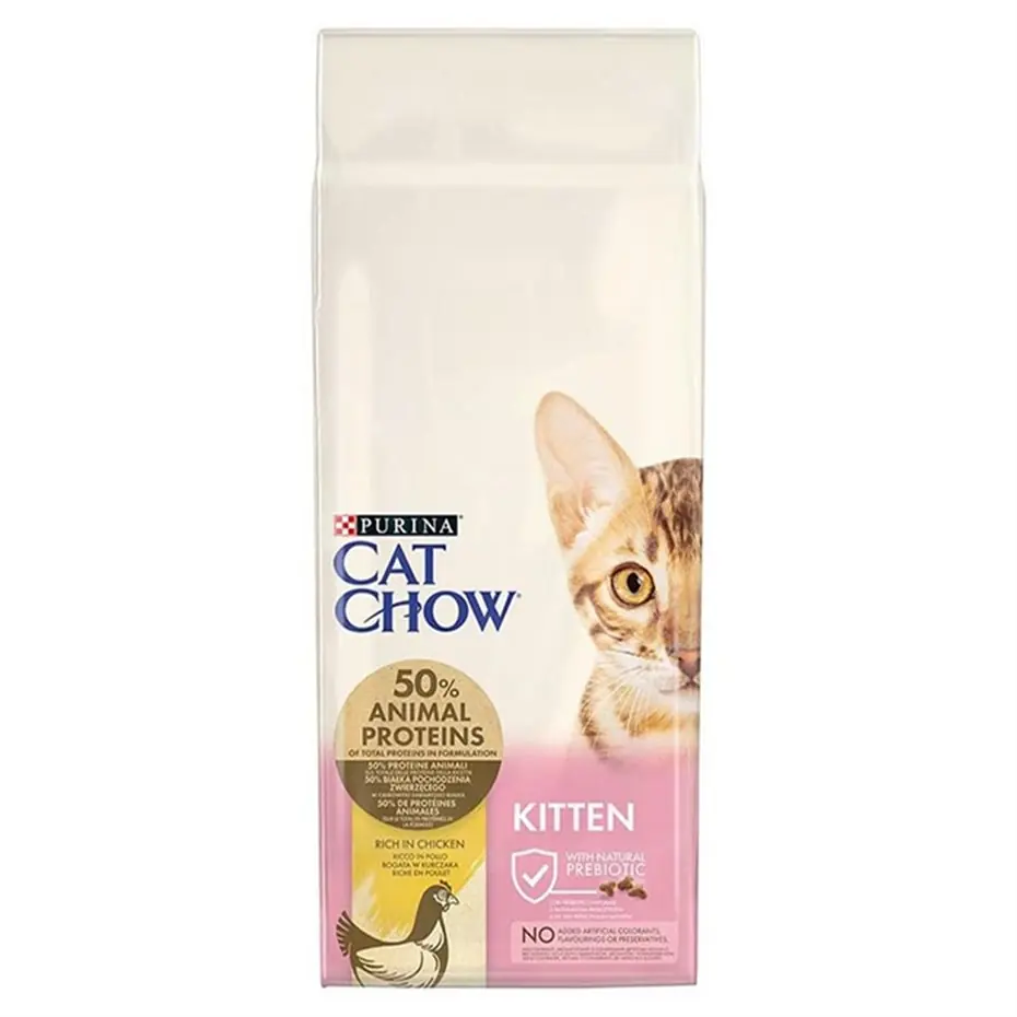 CAT CHOW KİTTEN TAVUKLU YAVRU KEDİ MAMASI 15KG