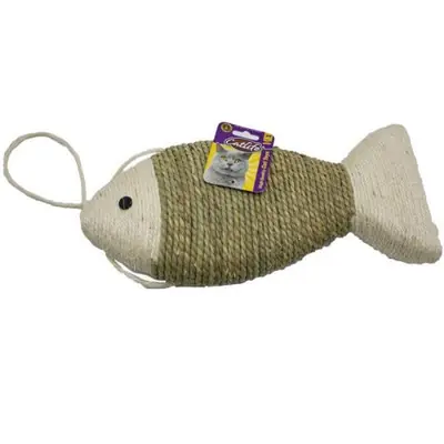 CAT LİFE ASKILI BALIK ŞEKİLLİ KEDİ TIRMALAMA TAHTASI 40CM