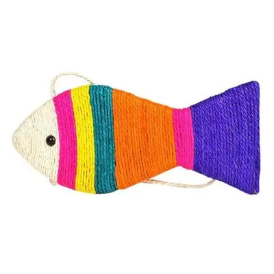 CAT LİFE RENKLİ BALIK ŞEKİLLİ KEDİ TIRMALAMA TAHTASI 40CM