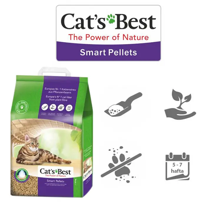 CATS BEST SMART PELLETS KEDİ KUMU 10 LT
