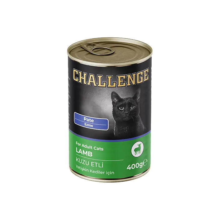 CHALLENGE PATE KUZU ETLİ YETİŞKİN KEDİ KONSERVESİ 400GR
