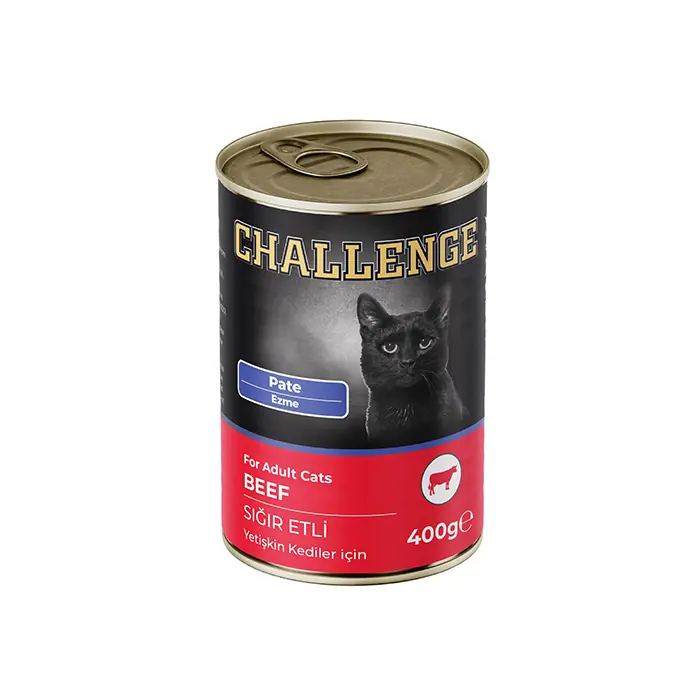CHALLENGE PATE SIĞIR ETLİ YETİŞKİN KEDİ KONSERVESİ 400GR
