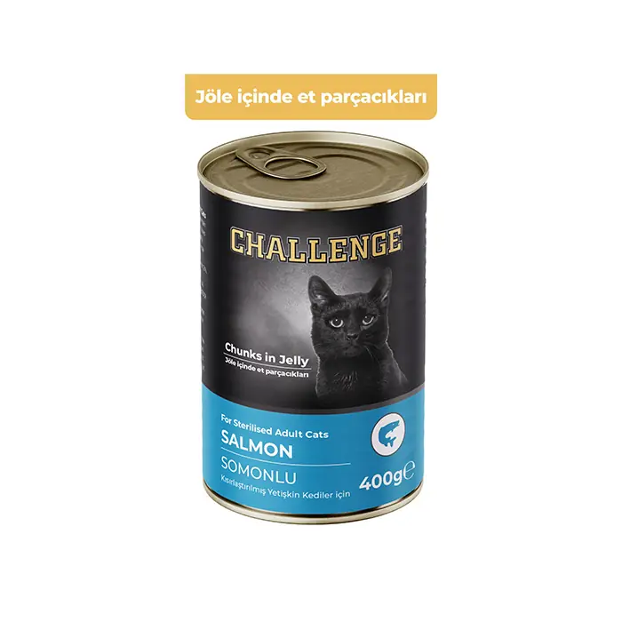 CHALLENGE SOMON BALIKLI KISIRLAŞTIRILMIŞ KEDİ KONSERVESİ 400GR