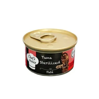 CHEF'S CHOİCE PATE TON BALIKLI TAHILSIZ KISIRLAŞTIRILMIŞ KEDİ KONSERVESİ 85 GR