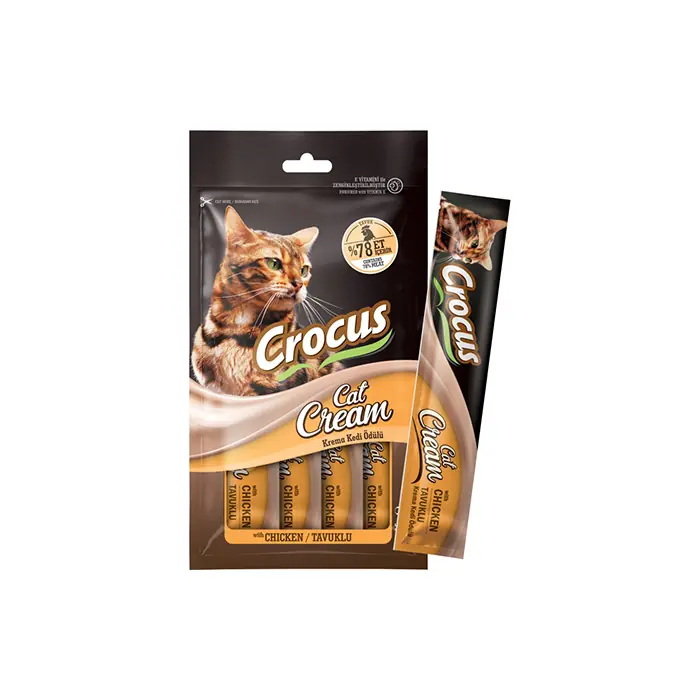 CROCUS TAVUKLU KREMA KEDİ ÖDÜLÜ 4X15GR