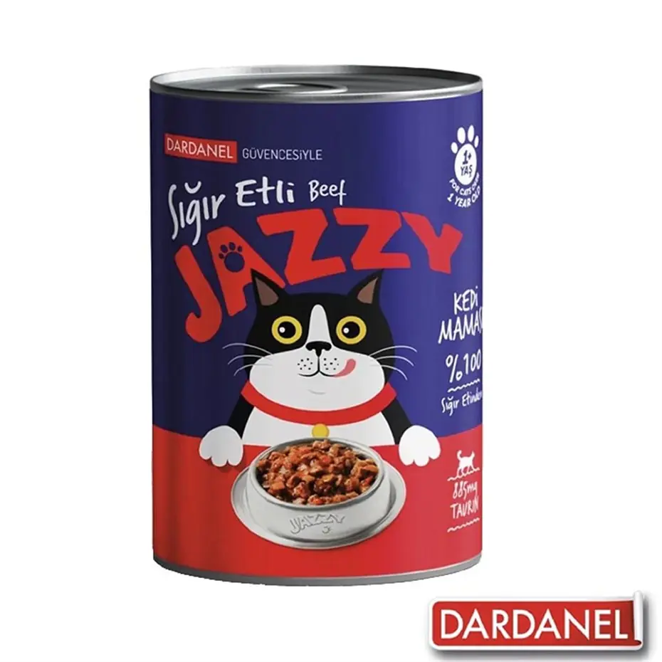 DARDANEL JAZZY SIĞIR ETLİ KEDİ KONSERVESİ 400GR