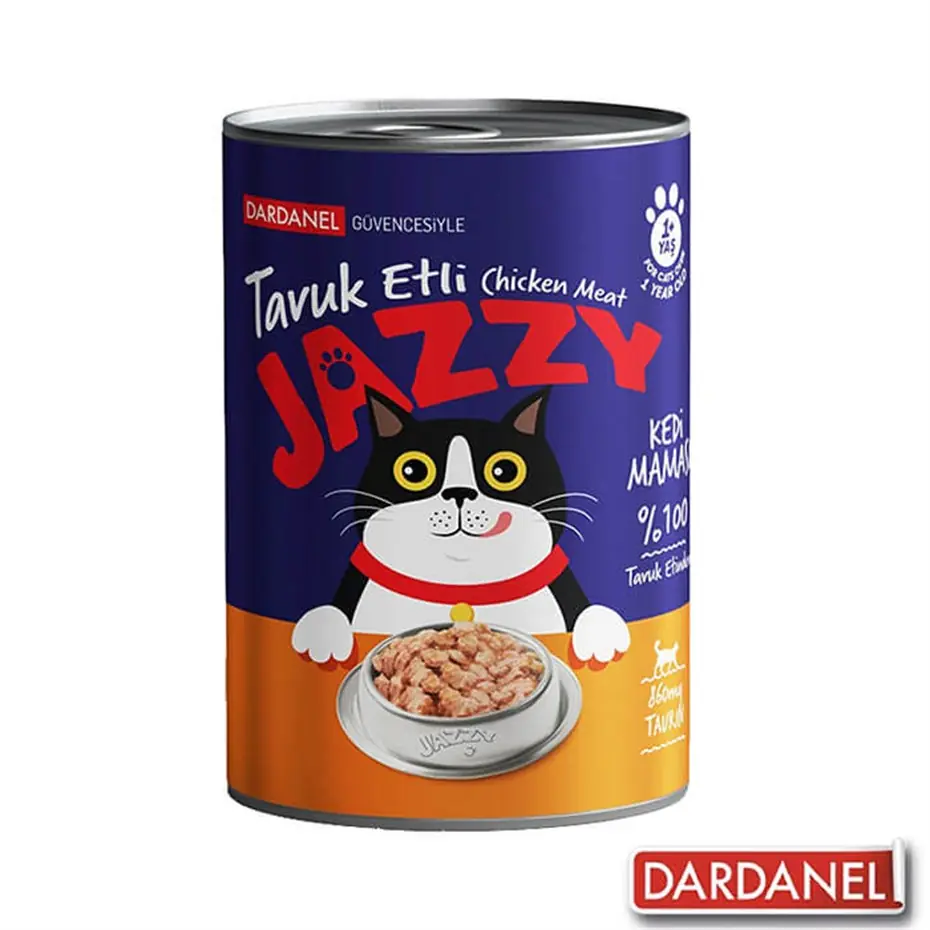 DARDANEL JAZZY TAVUK ETLİ KEDİ KONSERVESİ 400GR