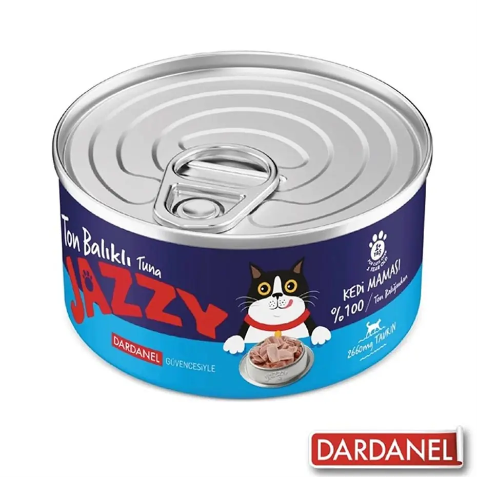 DARDANEL JAZZY TON BALIKLI KEDİ KONSERVESİ 95GR
