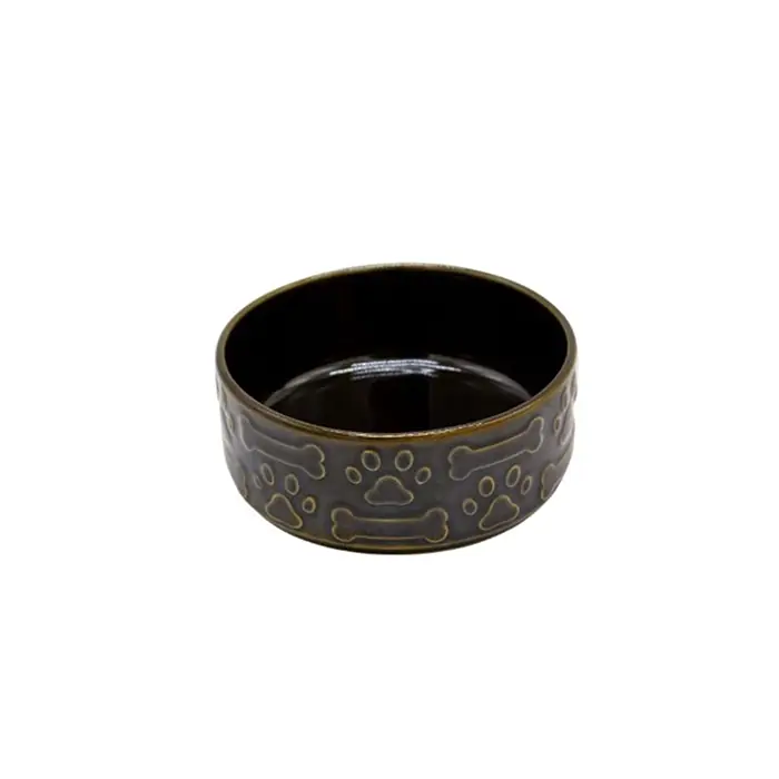 DESİGN SERAMİK MAMA KABI OKSİT YEŞİL 12CM
