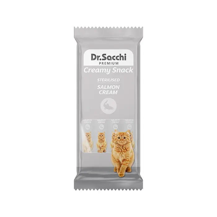 DR.SACCHİ CREAMY SOMON BALIKLI KISIRLAŞTIRILMIŞ KEDİ ÖDÜLÜ 4LÜ