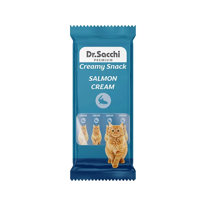 DR.SACCHİ CREAMY SOMON BALIKLI YETİŞKİN KEDİ ÖDÜLÜ 4LÜ