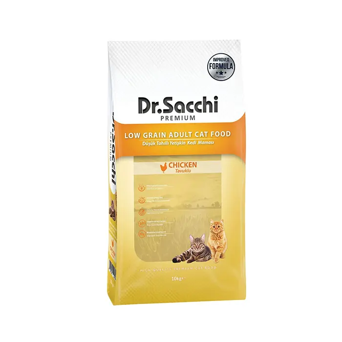 DR.SACCHİ DÜŞÜK TAHILLI TAVUKLU YETİŞKİN KEDİ MAMASI 10KG