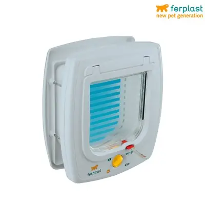 FERPLAST SWİNG 5 MANYETİK KEDİ VE KÖPEK KAPISI 22X9X25CM (BEYAZ)