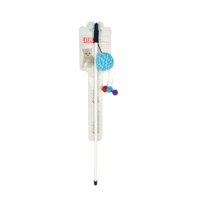 FLİP CW16022 PLASTİK SAPLI ÖRGÜ TOPLU KEDİ OLTASI 47CM